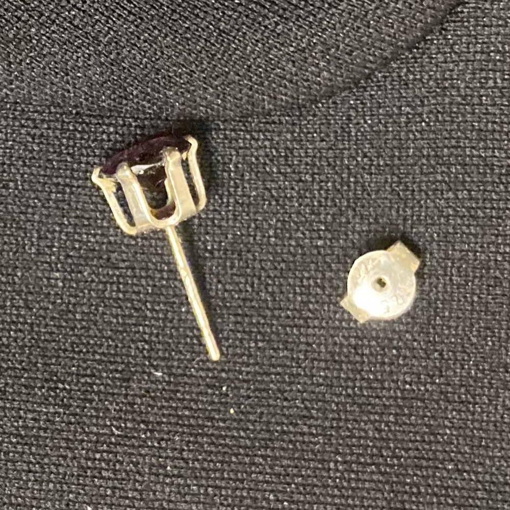 NWT ๐ Garnet Red Studs - Sterling Silver from Nordstrom - Picture 6 of 9